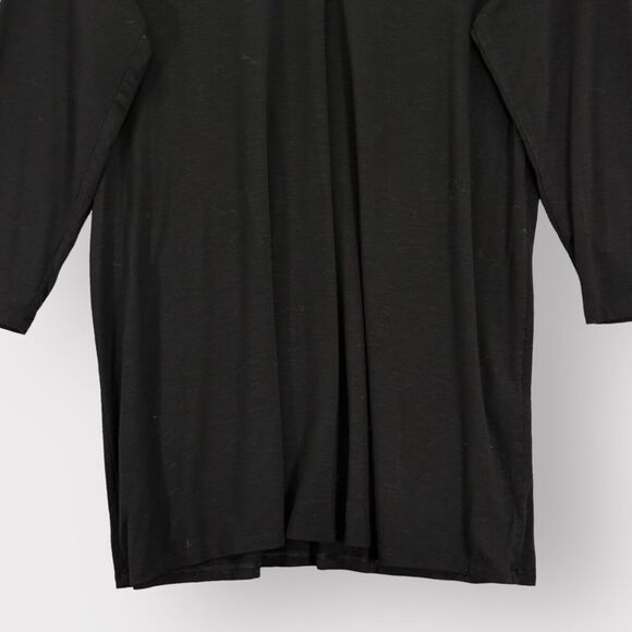 J. Jill Wearable Collection Tunic Top Women S Black V‎ Neck Rayon Stretch X68 - Picture 4 of 12